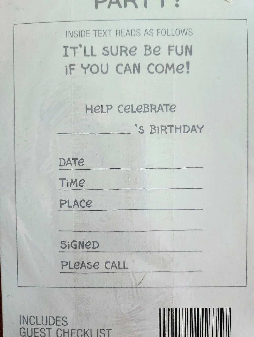 Vintage 90s Ziggy Birthday Invitations Sealed NOS American Greetings Party Set 8